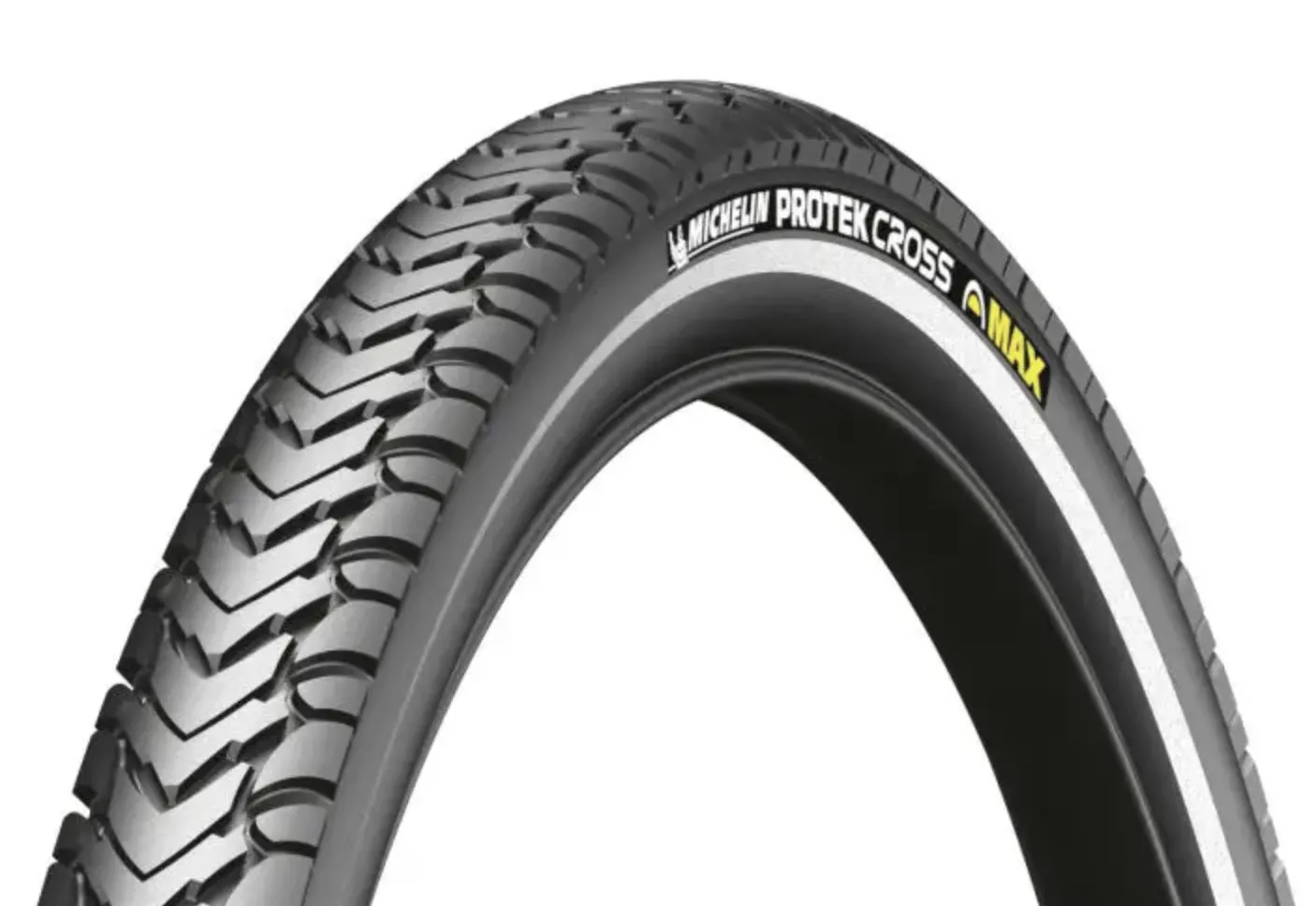 Покришка Michelin PROTEK CROSS MAX 700x35C 22TPI чорн, світловідбиваюча смуга 950г