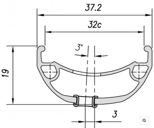 Обід Mach1 TRUCKY 32 29&quot; 32 отв, чорн